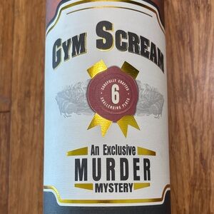 Gym Scream Murder Mystery Party Game Kit 6–8 Players Complete Set